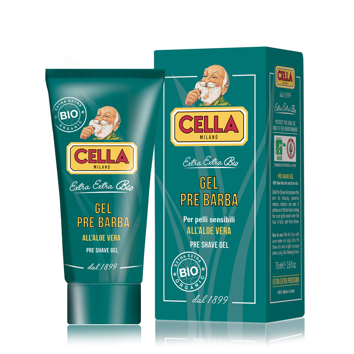 Pirms-skūšanās želeja Organic 75ml