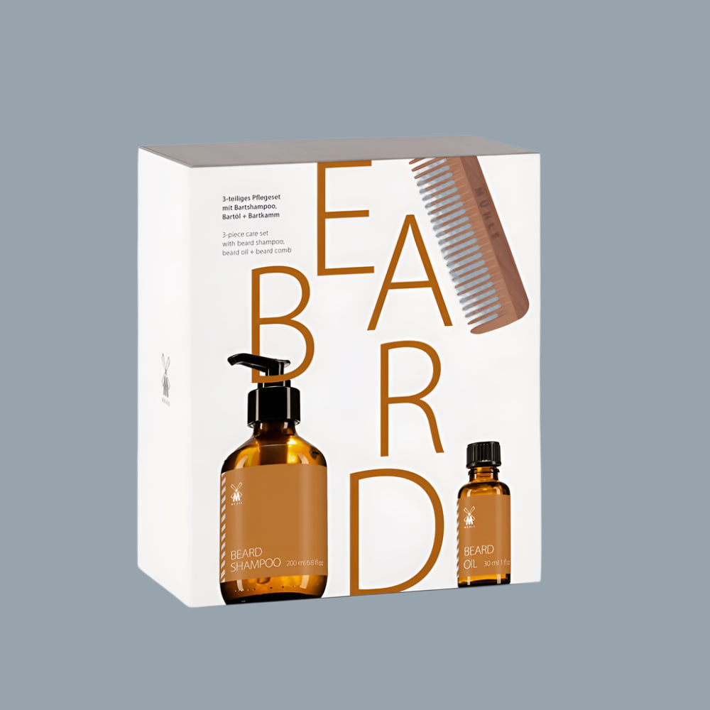 Beard Care Set (Shampoo + Oil + Comb) GS BEARD