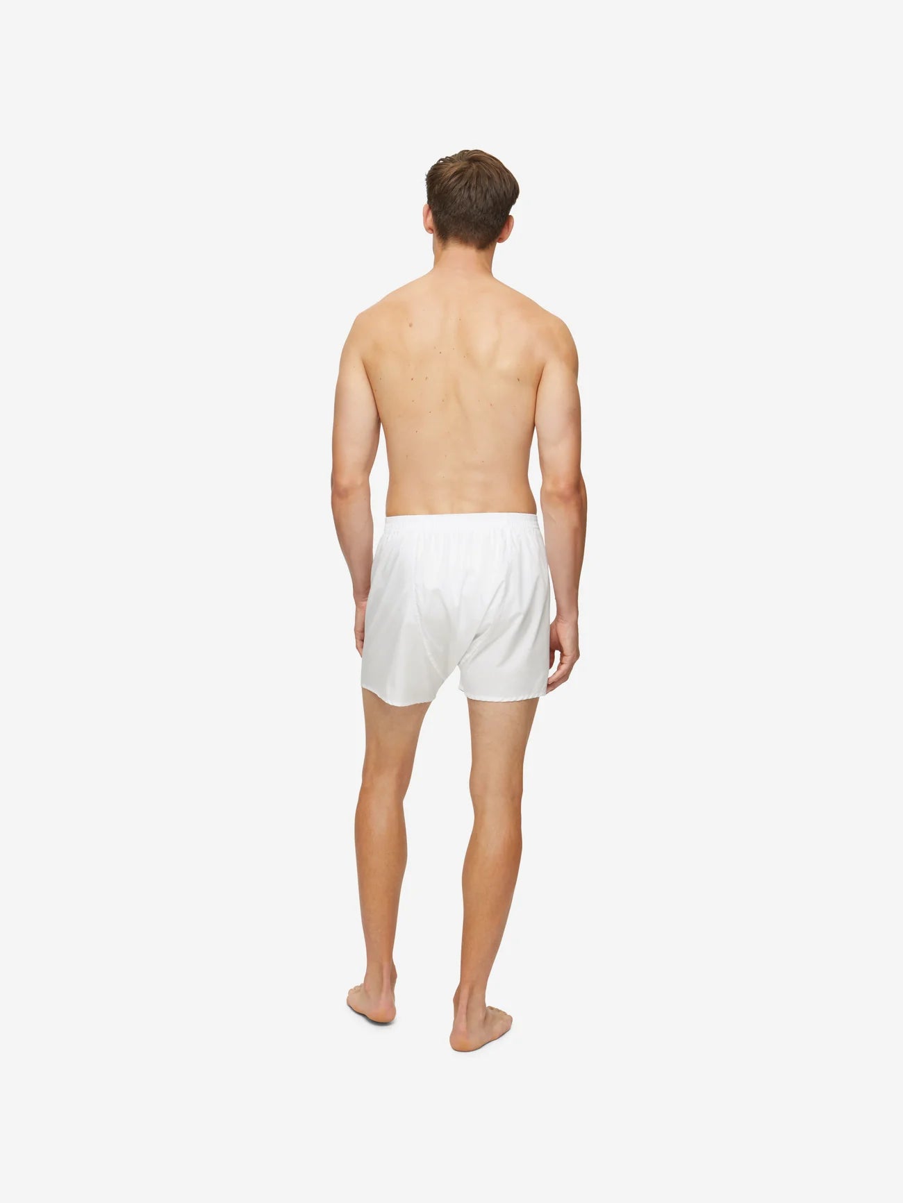 Vīriešu klasiskās formas bokseri Savoy Cotton White