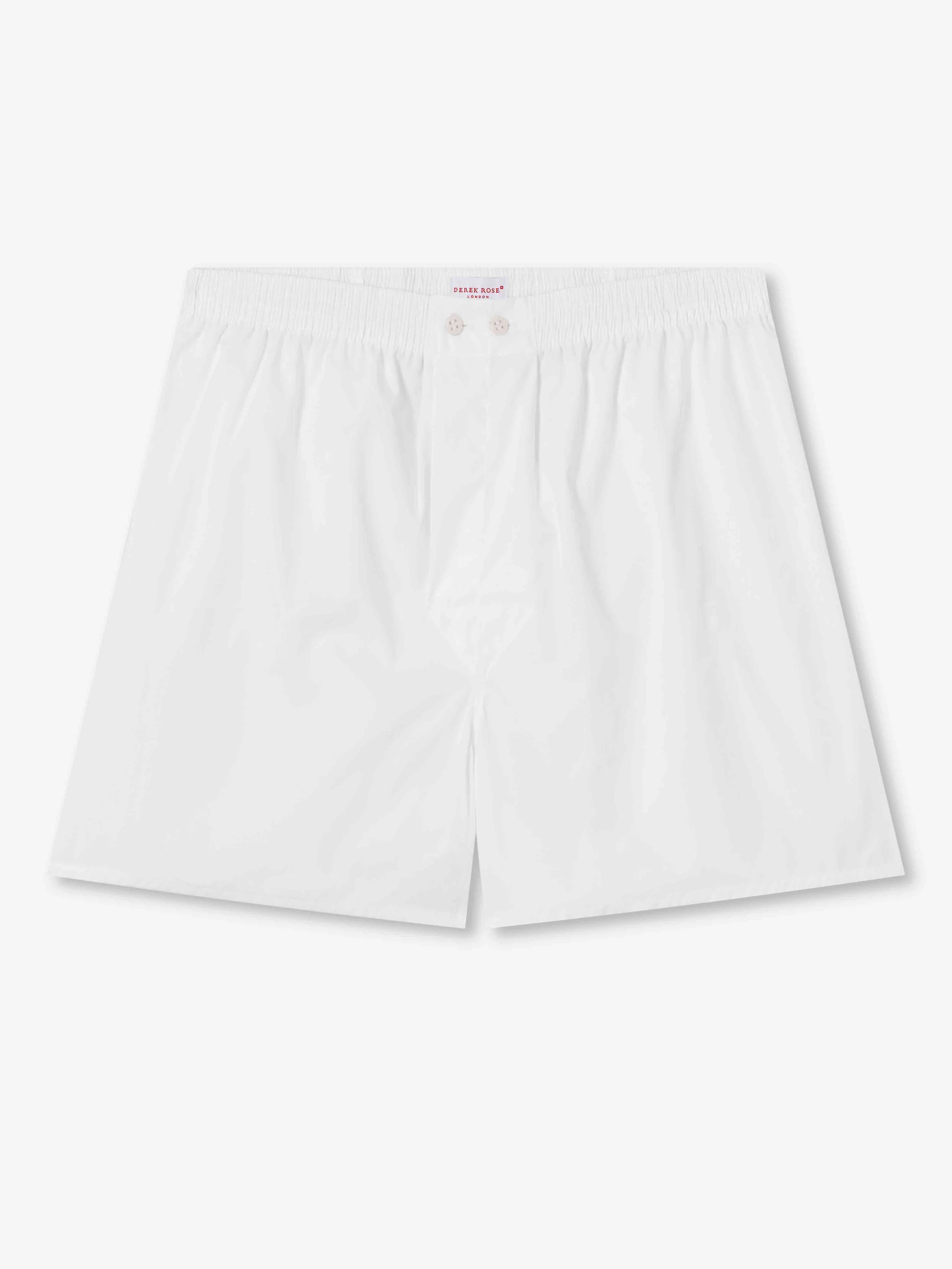 Vīriešu klasiskās formas bokseri Savoy Cotton White