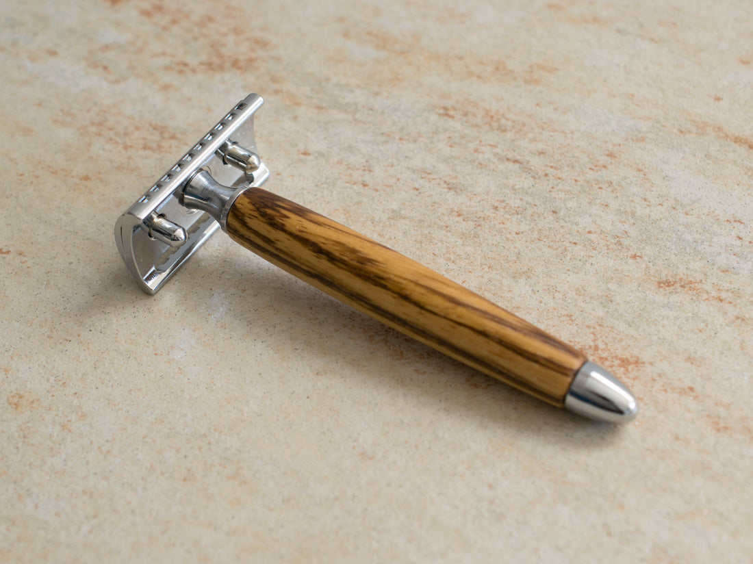 Safety Razor Zebrano Wood Gentle
