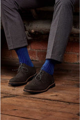 Men's Socks - Danvers (5614) 5x3 Rib Fil d'Ecosse / Cotton Lisle - WHITE
