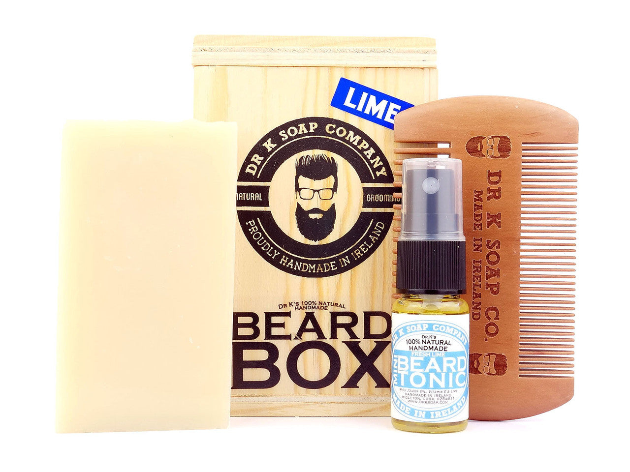 Beard Box Travel Kit - Fresh Lime (3 items+box)