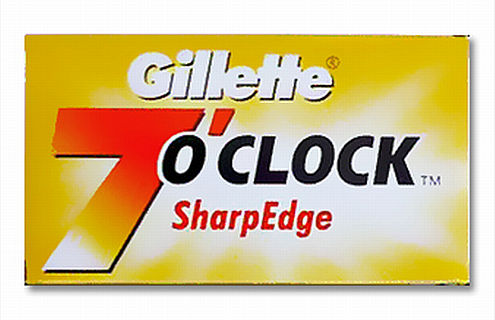 Double Edge Razor Blades 7 O'clock Sharp Edge 5 blades